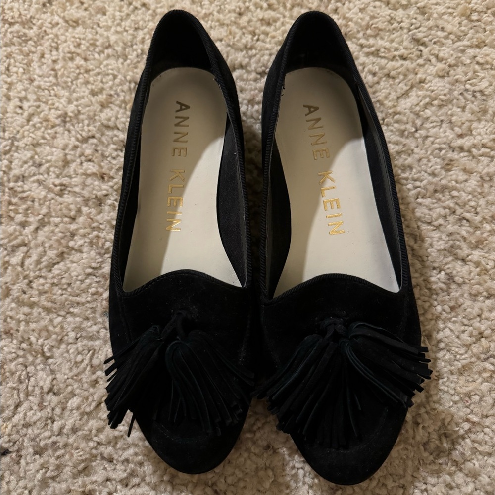 Anne Klein Black Loafers